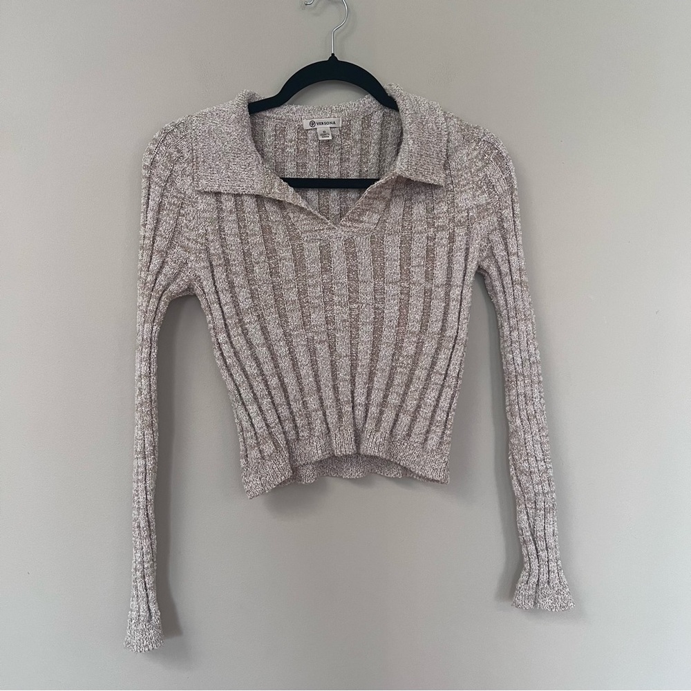 Versona Knit Sweater Crop Top